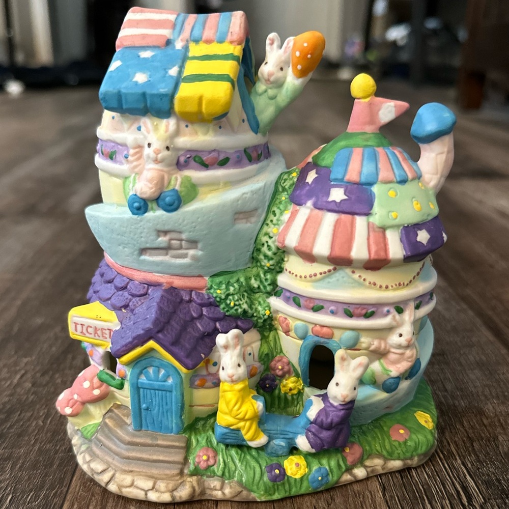 Easter House Hand-Painted Porcelain Decoration